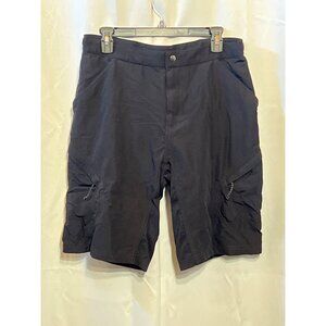 Novara Mens Black Cargo Cycling Shorts Size M With Multiple Pockets & Adjustable
